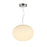 Artcraft Portico 1Lt LED 9" Pendant, Satin Nickel/White Lava