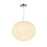 Artcraft Portico 1Lt LED 12" Pendant, Satin Nickel/White Lava