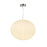 Artcraft Portico 1Lt LED 15" Pendant, Satin Nickel/White Lava