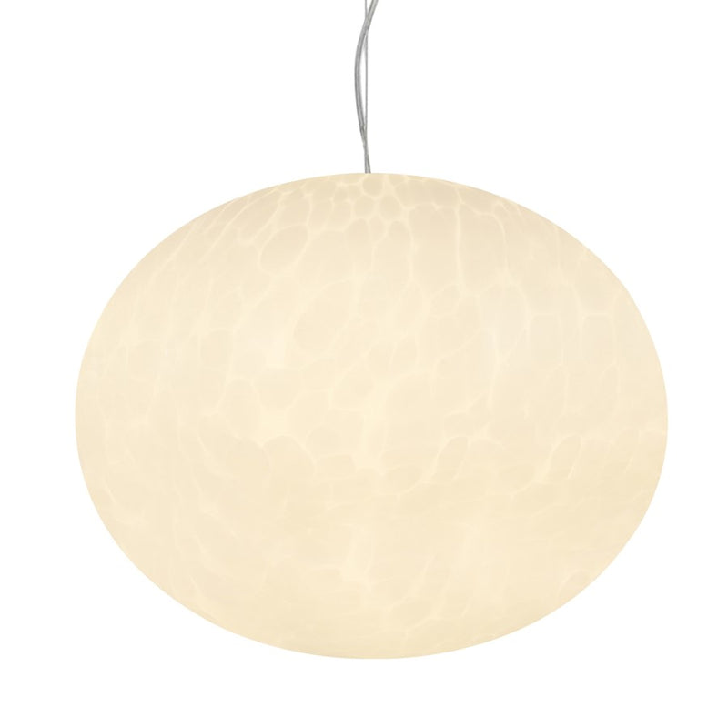 Artcraft Portico 1Lt LED 15" Pendant, Satin Nickel/White Lava
