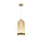 Artcraft Nebulosa Light Pendant, Brass/Amber/White