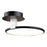Artcraft Halo 15" Integrated LED Semi-Flush Mount, Black
