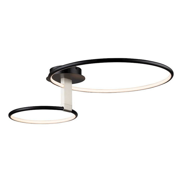 Artcraft Halo 31" Integrated LED Semi-Flush Mount, Black
