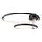 Artcraft Halo 31" Integrated LED Semi-Flush Mount, Black