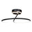 Artcraft Halo 20" Integrated LED Semi-Flush Mount, Black