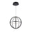 Artcraft Celestial 4 Light 35W LED Orb Chandelier, Matte Black