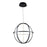 Artcraft Celestial 4 Light LED Orb Chandelier, Matte Black