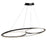Artcraft Gemini LED Pendant, Black/Nickel