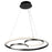 Artcraft Gemini LED Pendant, Black/Nickel