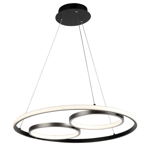 Artcraft Gemini LED Pendant, Black/Nickel