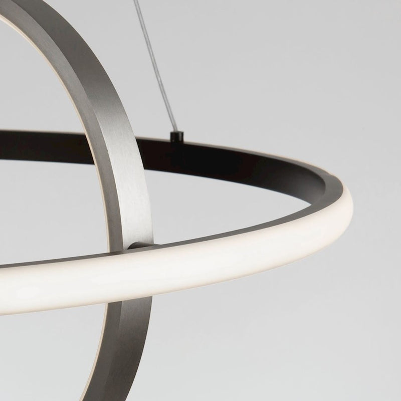 Artcraft Gemini LED Pendant, Black/Nickel