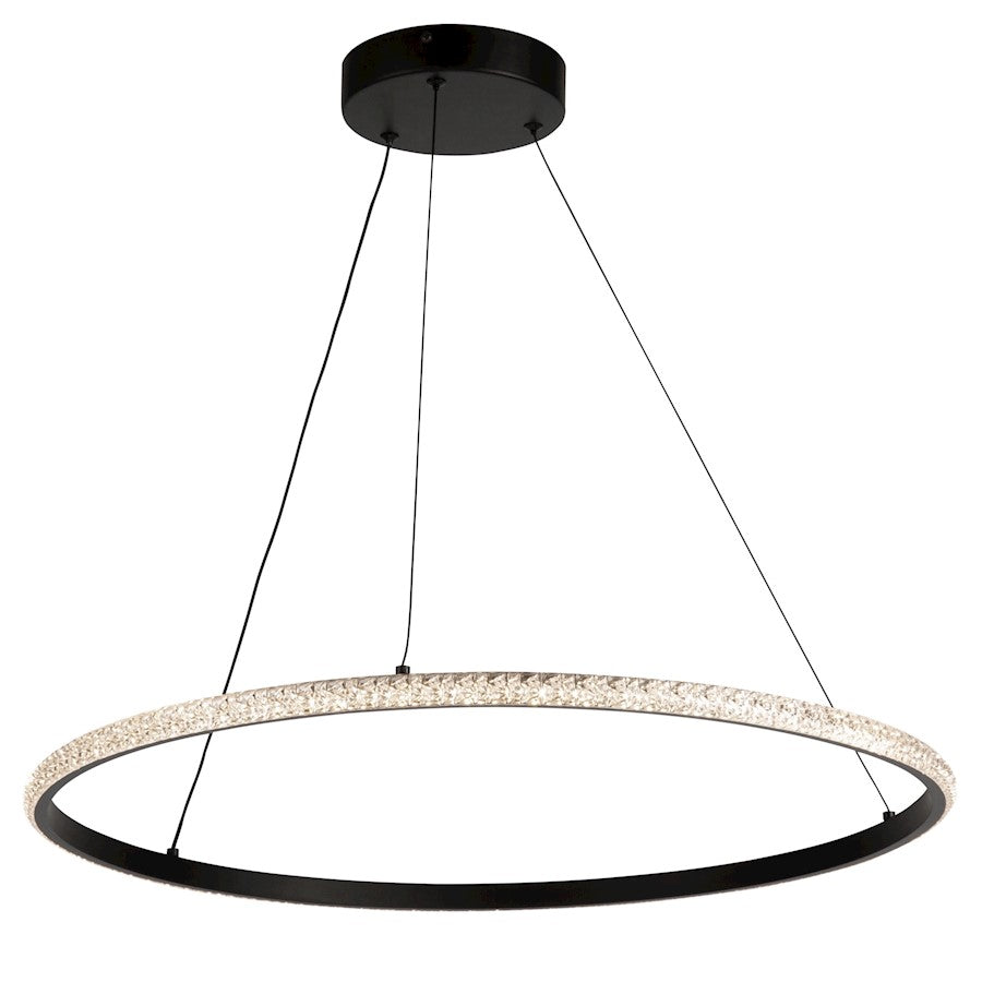 Artcraft Nova 30W LED Pendant, Black