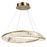 Artcraft Stella LED Pendant, Brushed Brass/Clear