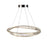 Artcraft Stella 1 Light Led 50W Pendant, Satin Nickel/Clear