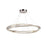 Artcraft Stella 1 Light Led 65W Pendant, Satin Nickel/Clear