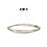 Artcraft Stella 1 Light Led 65W Pendant, Satin Nickel/Clear