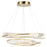 Artcraft Stella 1 Light Chandelier, Brushed Brass/Clear
