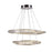 Artcraft Stella 1 Light 90W Chandelier, Satin Nickel/Clear