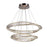Artcraft Stella 1 Light 90W Chandelier, Satin Nickel/Clear