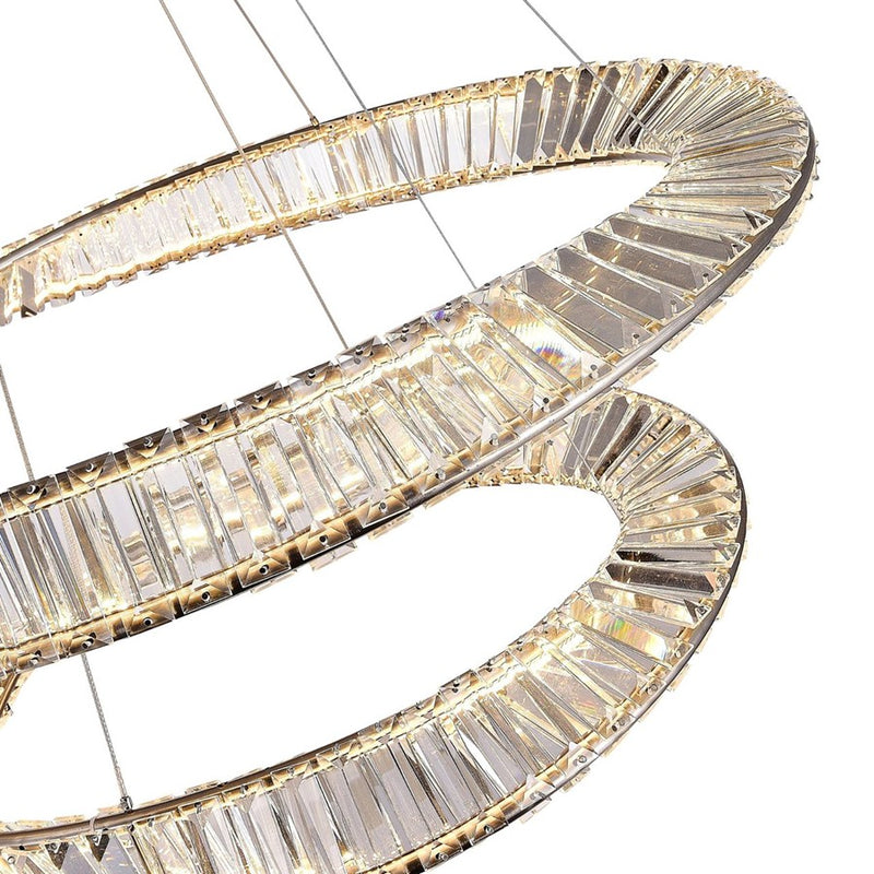 Artcraft Stella 1 Light 90W Chandelier, Satin Nickel/Clear