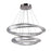 Artcraft Stella 1 Light 90W Chandelier, Satin Nickel/Clear