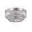 Artcraft Stella 2 Light Flush Mount, Satin Nickel/Clear