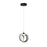 Artcraft Rose 1 Light Pendant, Black/ - AC6730BK