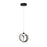 Artcraft Rose 1 Light Pendant, Black