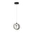 Artcraft Rose 1 Light Pendant, Black