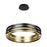 Artcraft Toledo 1 Light 25.5" Chandelier, Black/Black, Brushed Brass