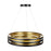 Artcraft Toledo 1 Light 25.5" Chandelier, Black/Black, Brushed Brass