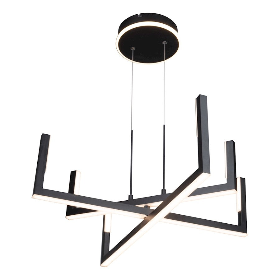Artcraft Silicon Valley Integrated LED Chandelier, Black