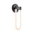 Artcraft Cascata 1 Light Wall Sconce, Black/Brass/White