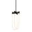 Artcraft Cascata 2 Light Pendant, Black/Brass/White