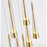 Artcraft Sunnyvale 9 Light Pendant, Brass/Clear