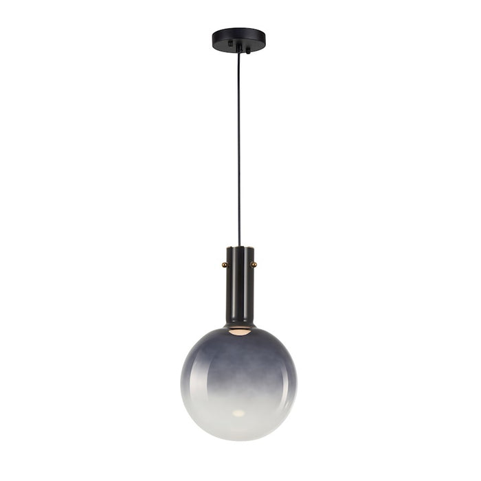 Artcraft Alexis 1 Light Pendant, Black/Blue - AC6830BL