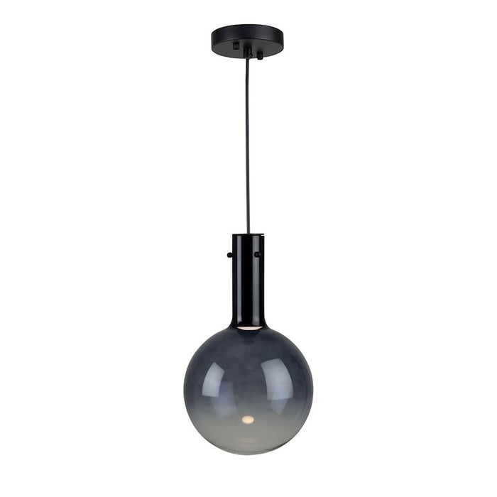 Artcraft Alexis 1 Light Pendant, Black/Blue