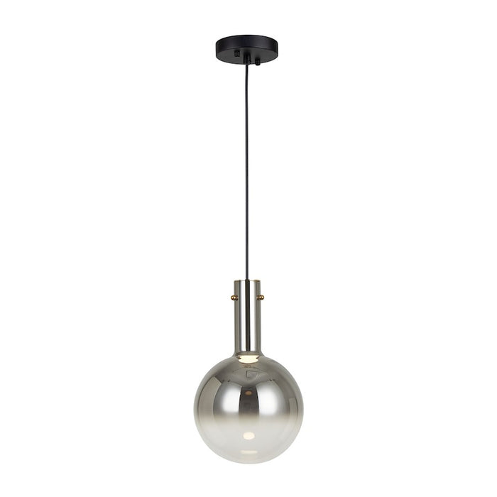 Artcraft Alexis 1 Light Pendant, Black/Chrome - AC6830CH