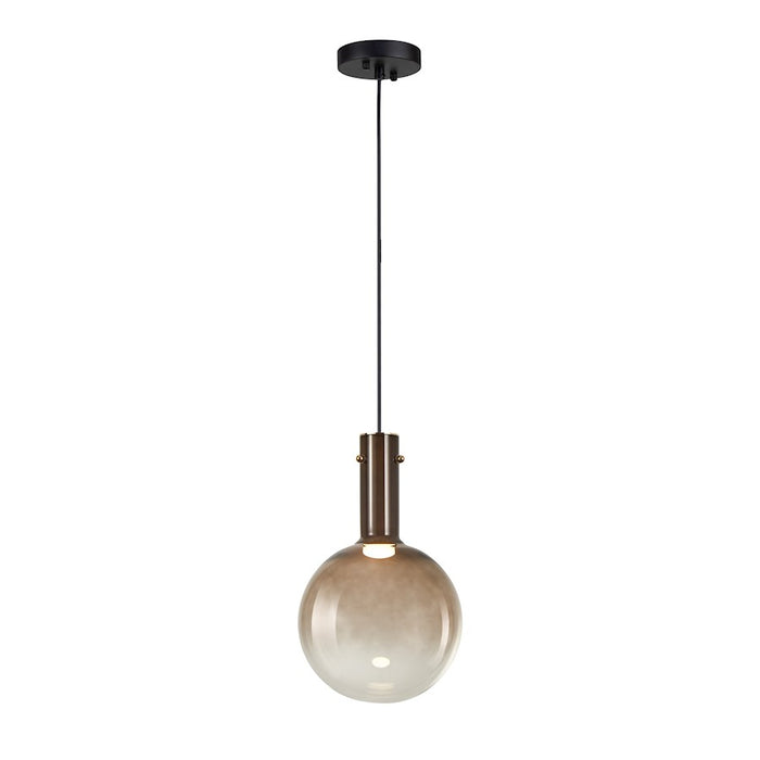 Artcraft Alexis 1 Light Pendant, Black/Gold - AC6830CO