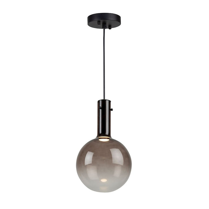 Artcraft Alexis 1 Light Pendant, Black/Gold