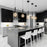 Artcraft Terra 1Lt LED Pendant, Black/Clear