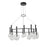 Artcraft Terra 12Lt LED Chandelier, Black/Clear