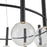 Artcraft Terra 12Lt LED Chandelier, Black/Clear