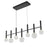 Artcraft Terra 7Lt LED Pendant, Black/Clear