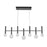 Artcraft Terra 7Lt LED Pendant, Black/Clear