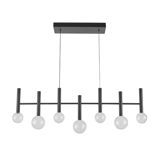 Artcraft Terra 7Lt LED Pendant, Black/Clear