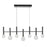 Artcraft Terra 7Lt LED Pendant, Black/Clear