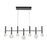 Artcraft Terra 7Lt LED Pendant, Black/Clear
