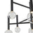 Artcraft Terra 9Lt LED 26" Chandelier, Black/Clear