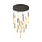Artcraft Lumina 26Lt LED 39" Pendant, Forged Bronze/Alabaster